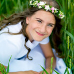 pierwsza komunia - fotograf Dąbrowa zdjęcia komunijne w plenerze