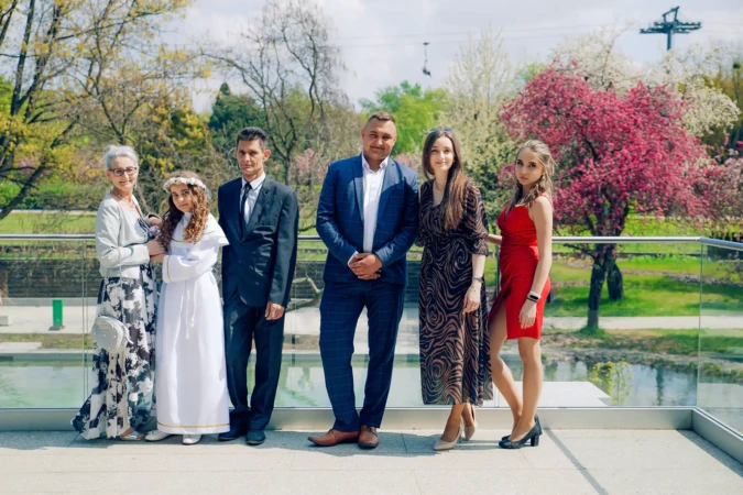 sesja komunijna Chorzów sesja rodzinna w Chorzowie w Parku Śląskim