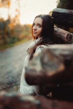 sesja jesienna w lesie