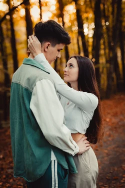 Sesja jesienna w lesie